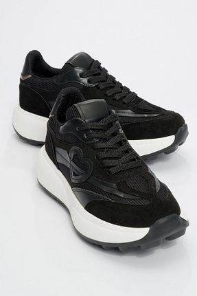 کفش اسنیکر مشکی زنانه بند دار luvishoes - کد 863117177