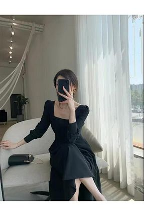 لباس مجلسی و فارغ التحصیلی مشکی زنانه لیکرا Styling Park - کد 863132421