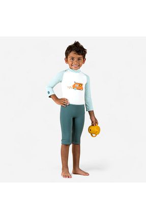 مایو شناگر آبی بچه گانه بافت Decathlon - کد 855798805