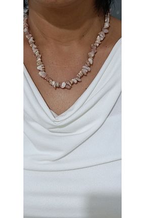 گردنبند جواهر بژ زنانه سنگ طبیعی MENTAŞ - کد 863128369
