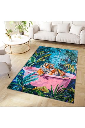 فرش رنگی قابل شستشو Rugs Modern Halı - کد 863150386