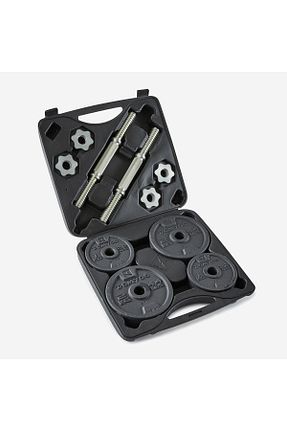 دمبل و صفحه وزنه مشکی ریخته گری Decathlon - کد 302903708