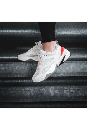 کفش اسنیکر بژ زنانه بند دار Nike - کد 863155095