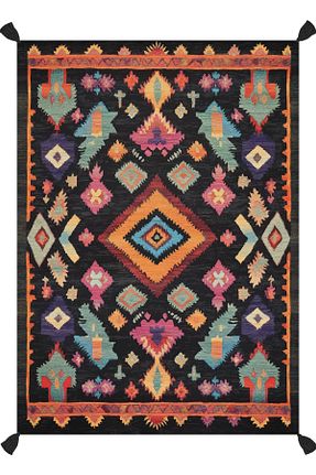 فرش رنگی قابل شستشو Rugs Modern Halı - کد 863170092