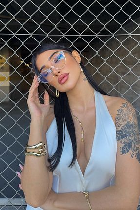 عینک محافظ نور آبی سفید زنانه Aynalı FALAN EYEWEAR - کد 863183895