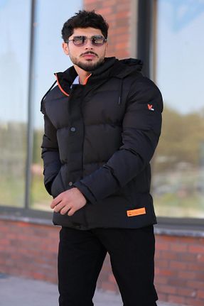 کاپشن مشکی مردانه رگولار Stilkombin - کد 137507989