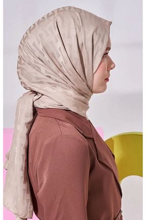 شال بژ زنانه ابریشم Jakar - کد 863187536