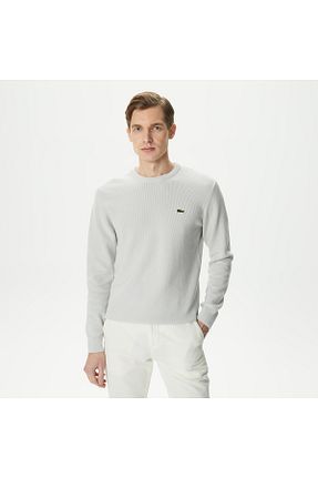 پلیور طوسی مردانه ساده Lacoste - کد 806184919