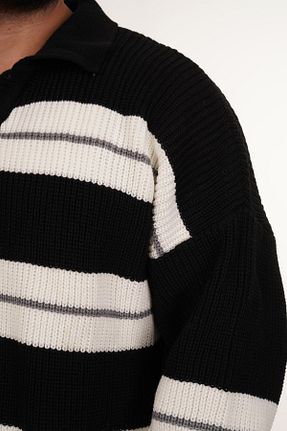 پلیور مشکی مردانه رگولار SCSARVİN - کد 863316514