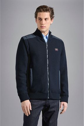 سوئیشرت آبی مردانه ساده Paul&Shark - کد 863287604