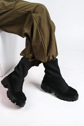 بوت / نیم بوت مشکی زنانه پاشنه متوسط (5-9 سانتی متر) CAMOLLA - کد 850457207