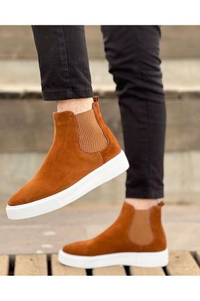 بوت / نیم بوت قهوه ای مردانه چرم خالص ByItallanoshoes - کد 368934572