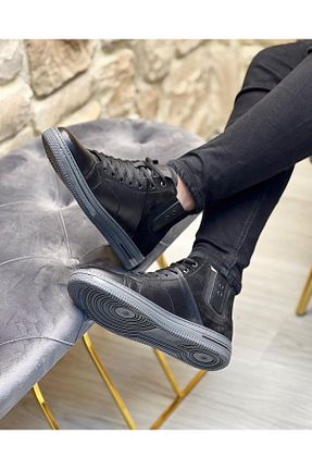 بوت / نیم بوت مشکی مردانه چرم خالص ByItallanoshoes - کد 455477750