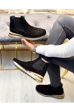 بوت / نیم بوت مشکی مردانه چرم خالص ByItallanoshoes - کد 445737707