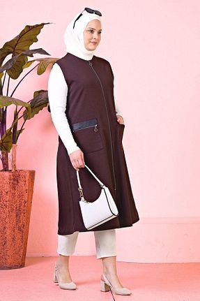 جلیقه سایز بزرگ سرمه ای زنانه سایز بزرگ Ferace - کد 708480470
