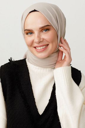 شال طوسی زنانه پنبه ای VALORSCARF - کد 863335251