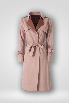 ترنچکت قهوه ای زنانه %100 پنبه Hilal Moda - کد 863353996