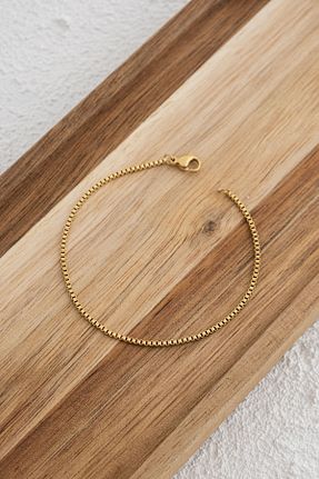 دستبند استیل (فولاد) طلائی زنانه استیل ضد زنگ ByFlorya Jewelry - کد 854115232