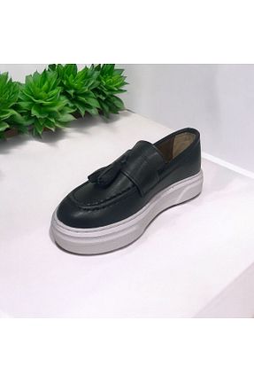کفش لوفر مشکی بچه گانه چرم مصنوعی ELLO SHOES - کد 863350564