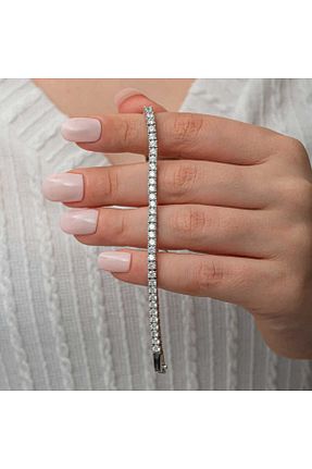 دستبند نقره رنگی زنانه 925 عیار NazikEndam - کد 923901177