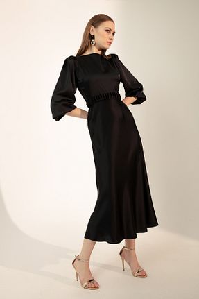 لباس مجلسی و فارغ التحصیلی مشکی زنانه پلی استر Lafaba - کد 431768676