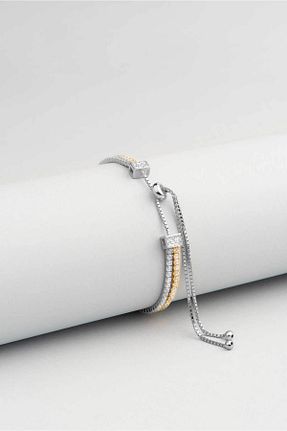 دستبند نقره سفید زنانه 925 عیار So Chic - کد 102635960
