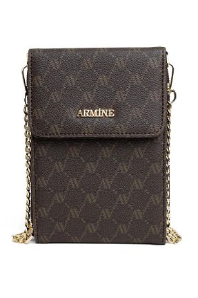 کیف دوشی قهوه ای زنانه چرم مصنوعی Armine - کد 850970782
