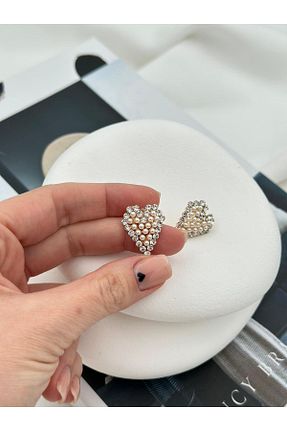 گوشواره جواهر طلائی مروارید Jerie - کد 800258730