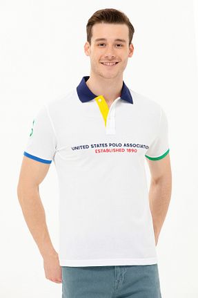 پولوشرت سفید مردانه پارچه U.S. Polo Assn. - کد 839345470