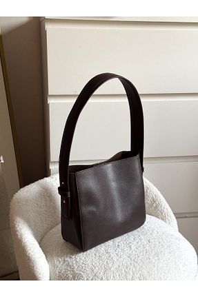 کیف دوشی قهوه ای زنانه چرم مصنوعی Goldies Bag - کد 863374526
