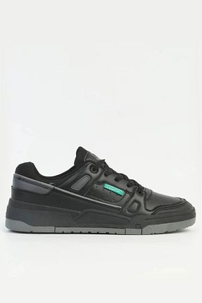 کفش اسنیکر مشکی مردانه بند دار Benetton - کد 863367555