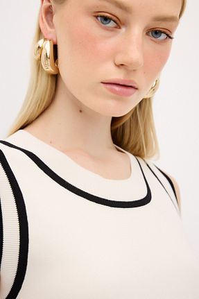 بلوز بژ زنانه ساده adL - کد 859373866