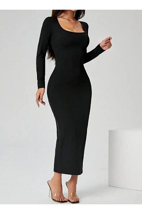لباس مشکی زنانه بافتنی MEGOMEL - کد 863399444