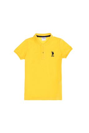 پولوشرت زرد بچه گانه پارچه U.S. Polo Assn. - کد 835106800