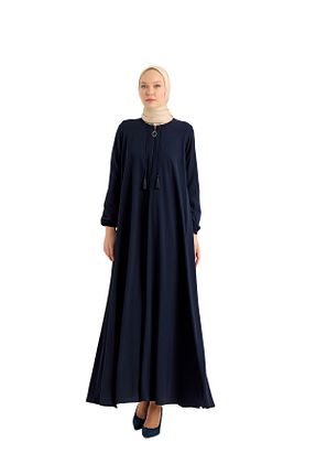 کلاه و ابایا سرمه ای زنانه پلی استر ELYANUR - کد 863400732