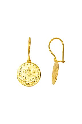 گوشواره طلا زرد زنانه 14 عیار Bilezikci - کد 453222066