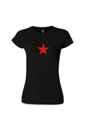 تیشرت مشکی زنانه رگولار Lord T-Shirt - کد 4149400