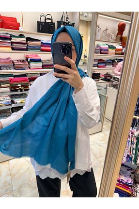 شال بنفش زنانه پنبه پلی استر Aker - کد 820082673