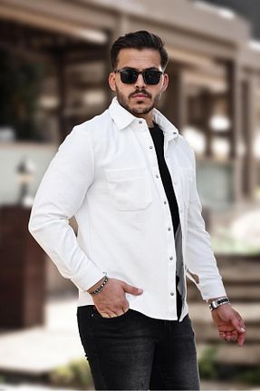 کت سفید مردانه رگولار Miron - کد 773139945