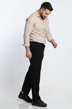 شلوار مشکی مردانه پارچه MİSHAR İTALİA - کد 863418253