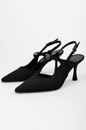 کفش استایلیتو مشکی پاشنه نازک Shoeberry - کد 863426237