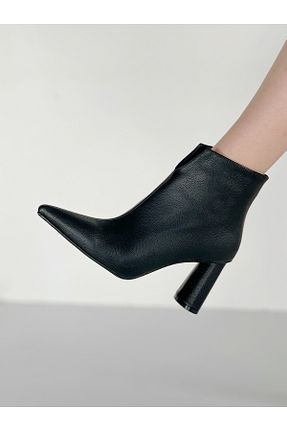 بوت / نیم بوت مشکی زنانه پاشنه ضخیم Cudo - کد 863452634