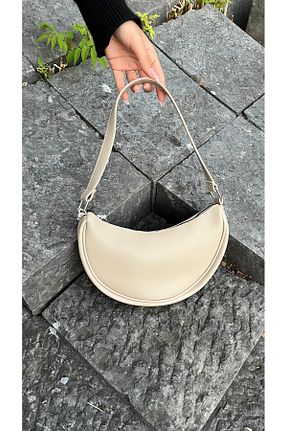 کیف دوشی بژ زنانه چرم مصنوعی AngelBags - کد 863444542