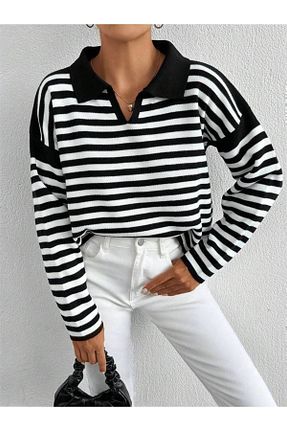 پلیور مشکی زنانه رگولار Jose Clothing - کد 345939040