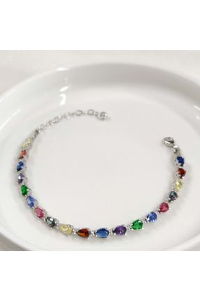 دستبند نقره صورتی زنانه 925 عیار Güler Yüzlü Silver - کد 844541942