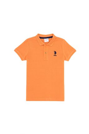 پولوشرت نارنجی بچه گانه پارچه U.S. Polo Assn. - کد 835055945