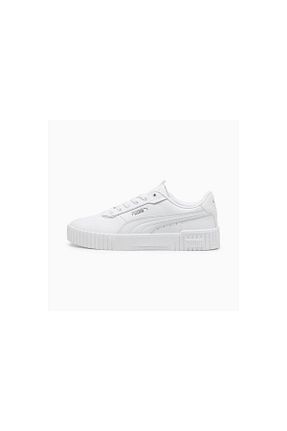 کفش اسنیکر سفید زنانه بند دار Puma - کد 863464350