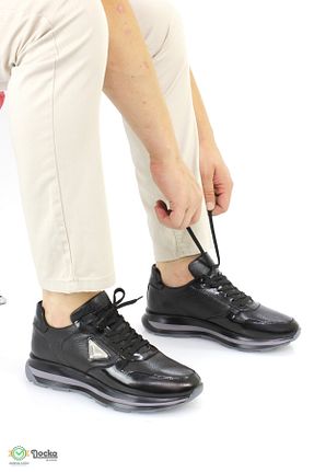 کفش کژوال مشکی مردانه چرم خالص MARCOMEN - کد 863468569