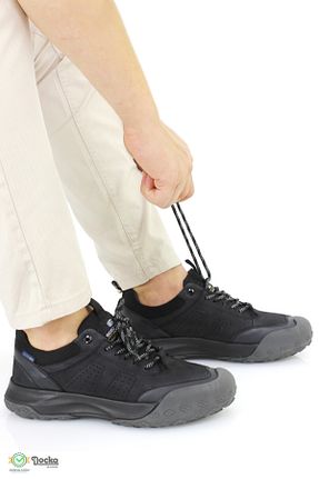 کفش کژوال مشکی مردانه چرم خالص Scootland - کد 863468274