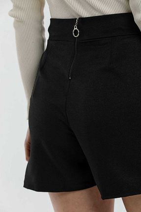 دامن مشکی زنانه چرم مصنوعی FASHION - کد 863474008